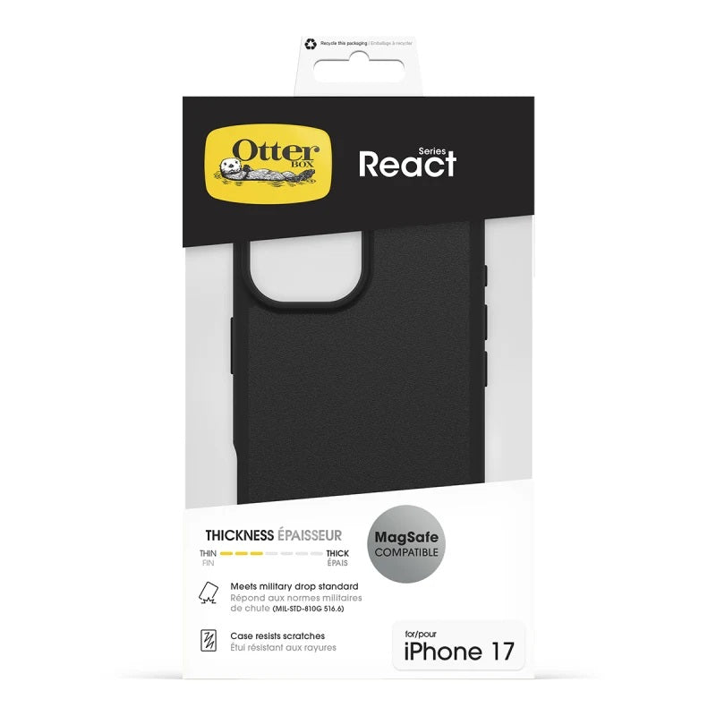 iPhone 17 OtterBox React MagSafe Case Black