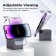 iQuick CUBE T1 3 in 1 Foldable Wireless Charger Stand For Galaxy/ Apple Watch Pads
