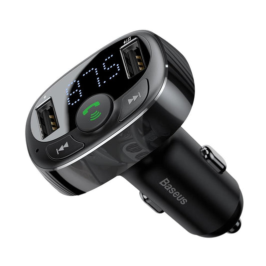 Baseus transmiter FM T-Type S-09A Bluetooth MP3 car charger black