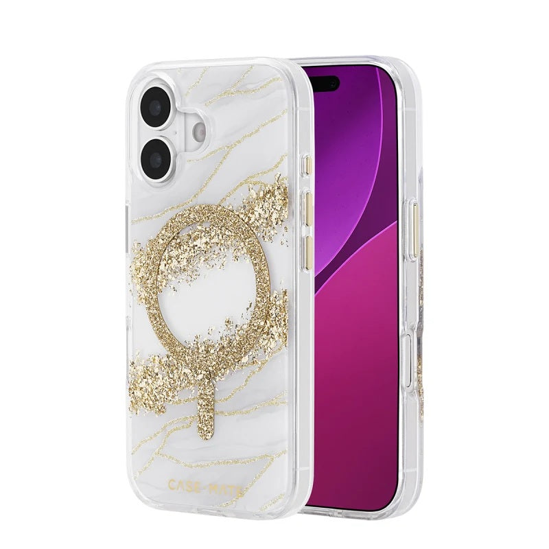 iPhone 17 Case-Mate Karat Granite MagSafe Case Gold