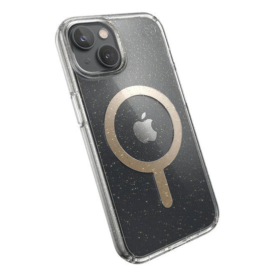 Speck Presidio® Perfect Clear Case With Glitter Magsafe for iPhone 13/14/15/16e