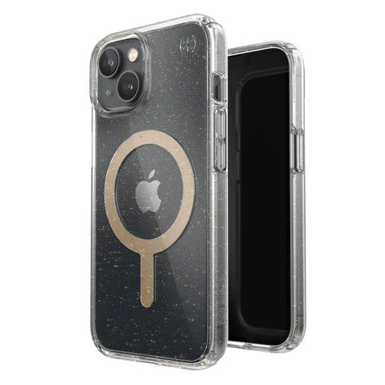 Speck Presidio® Perfect Clear Case With Glitter Magsafe for iPhone 13/14/15/16e