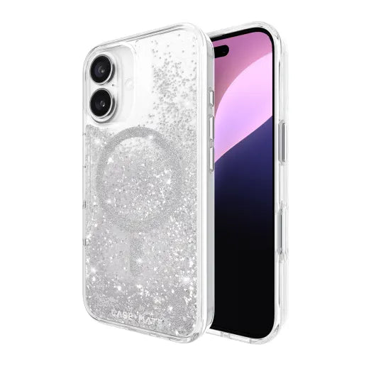 iPhone 16 Case-Mate Waterfall MagSafe Case Silver