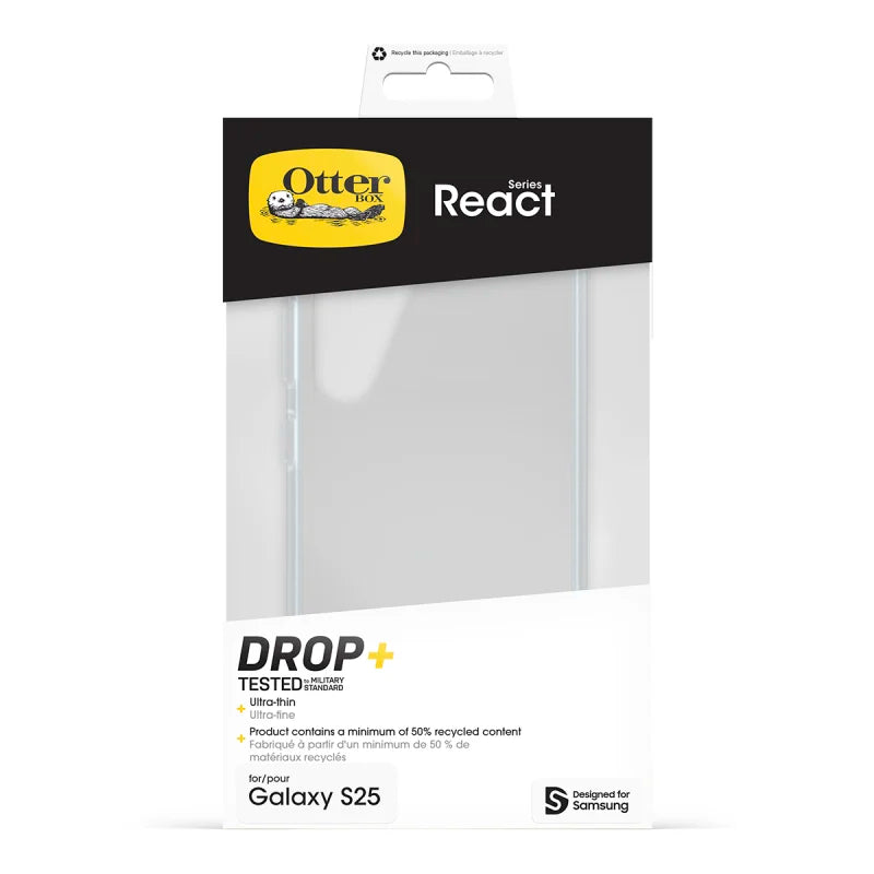 Samsung S24/S25 OtterBox React Case Clear