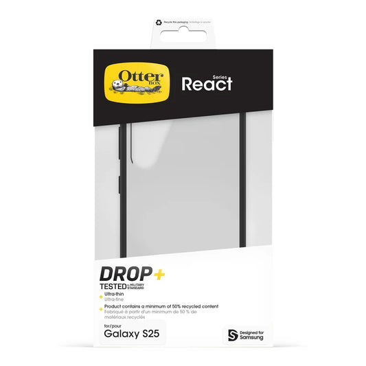 Samsung S24/S25 OtterBox React Case Black