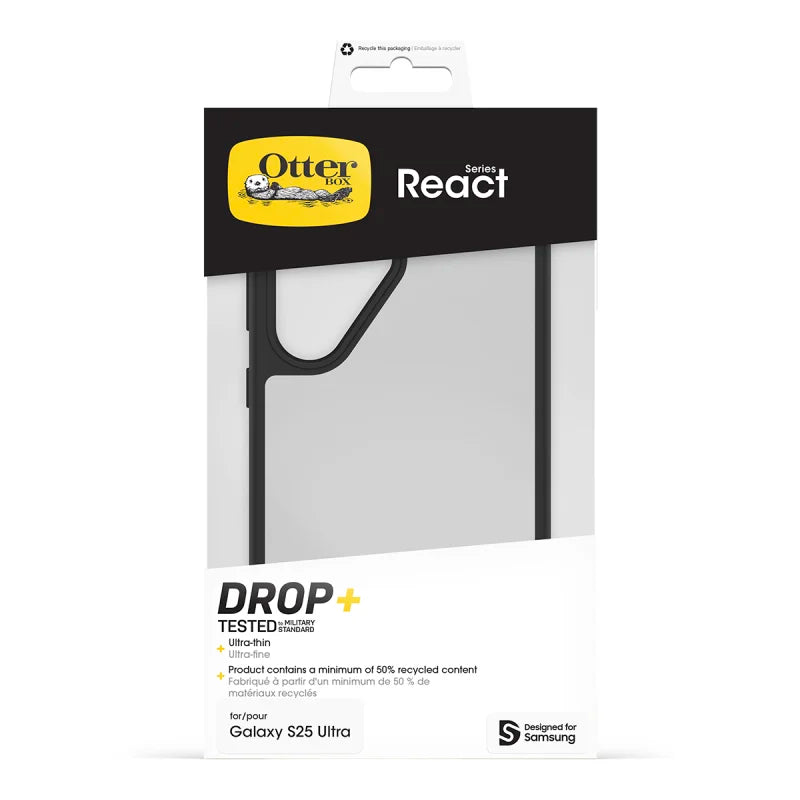 Samsung S25 Ultra Otterbox React Black Crystal