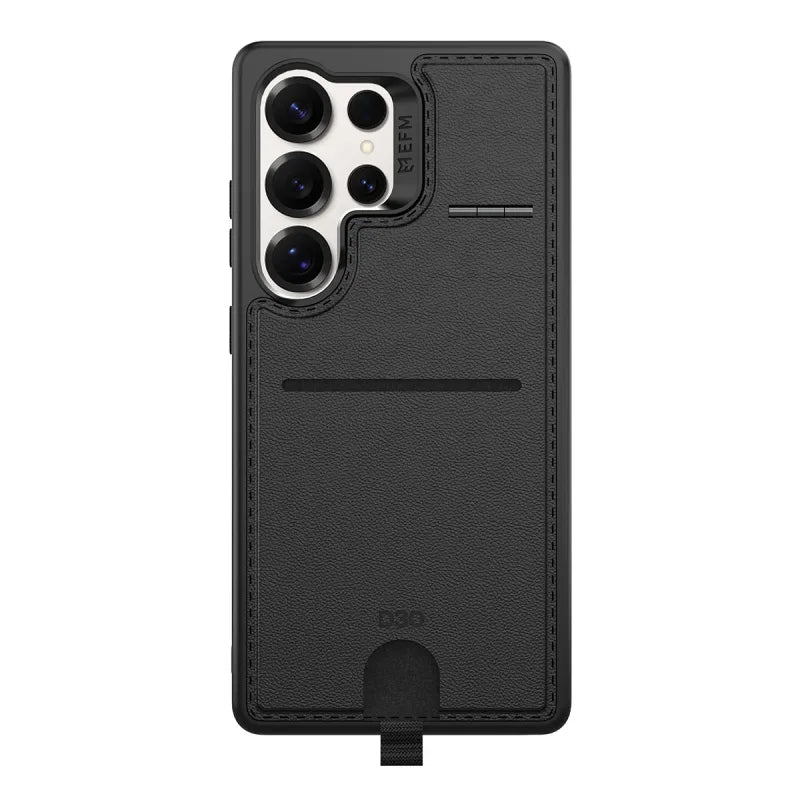 Samsung S25 Ultra EFM Berlin Wallet Case with D3O BIO Black