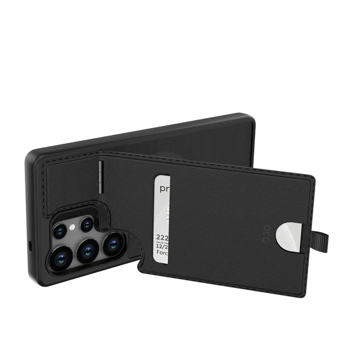 Samsung S25 Ultra EFM Berlin Wallet Case with D3O BIO Black