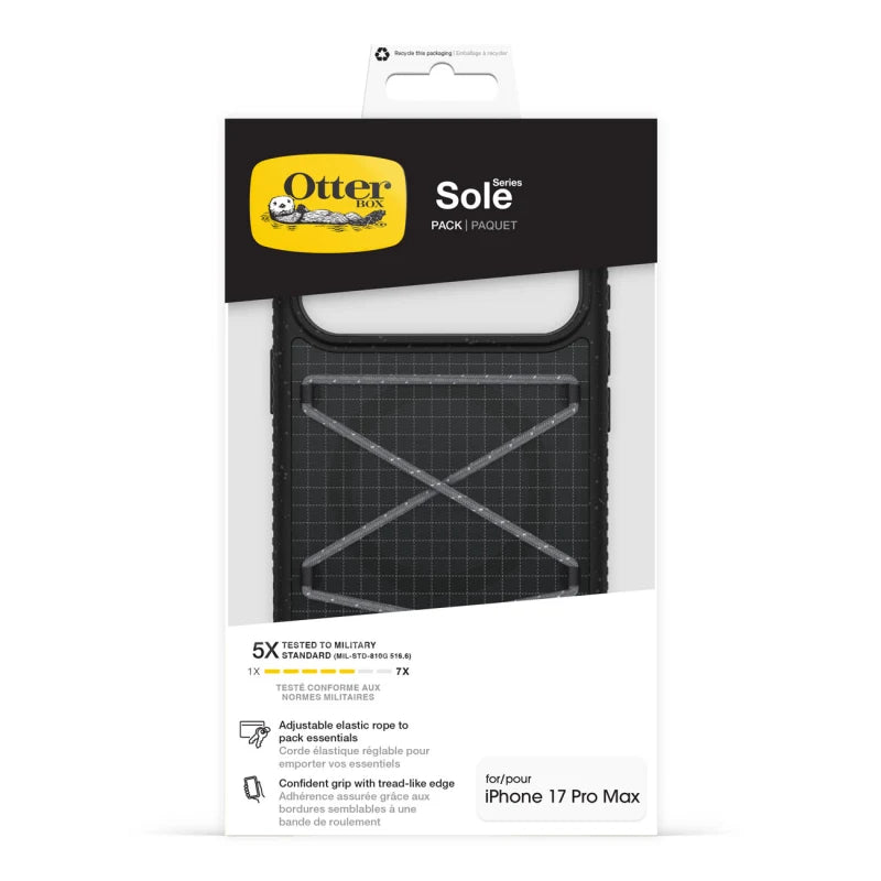 iPhone 17 Pro Max / 18 Pro Max OtterBox Sole Pack Case Black