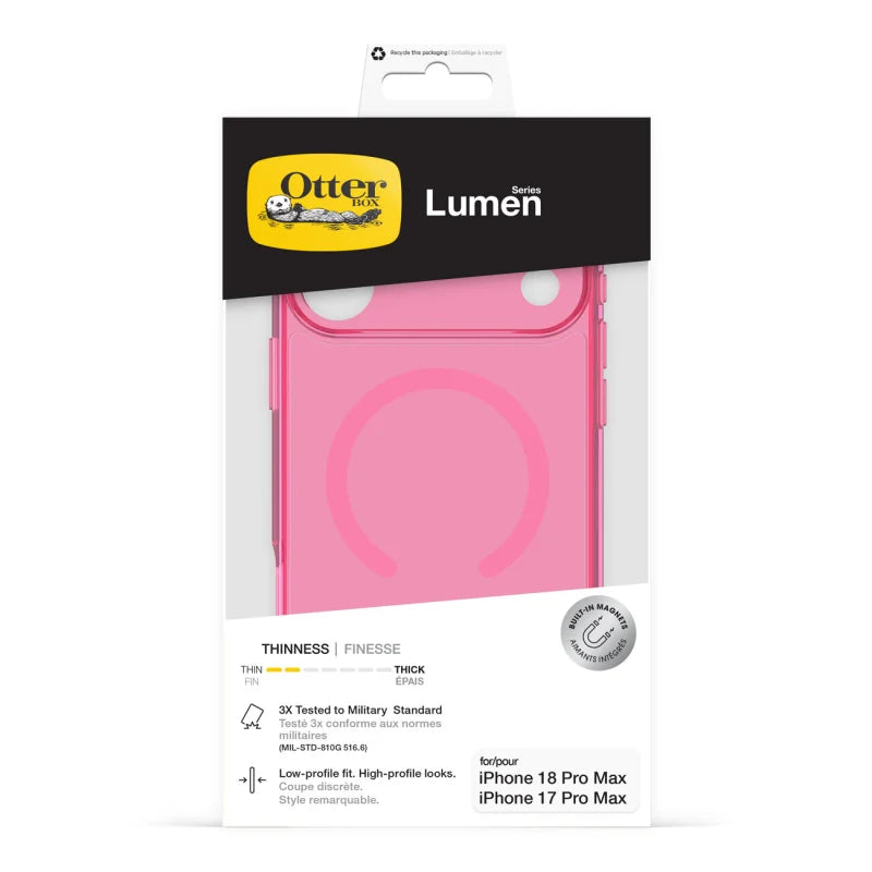iPhone 17 Pro Max / 18 Pro Max OtterBox OtterBox Lumen MagSafe Case Pink