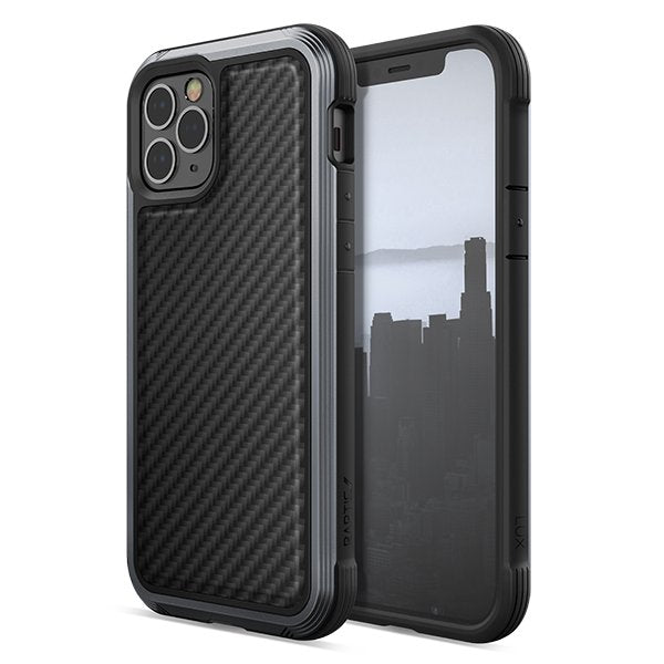 Raptic Lux iPhone 12/Pro (6.1) Black Carbon Case
