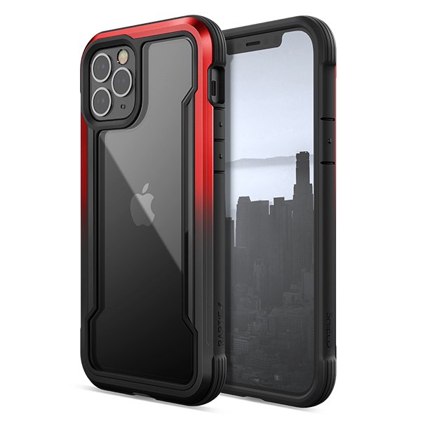 Raptic Shield iPhone 12/Pro (6.1) Red/Black Gradient Case