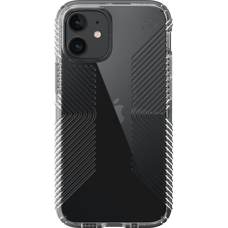 Speck Presidio Perfect-Clear with Grips Case for iPhone 12 Mini (Clear)