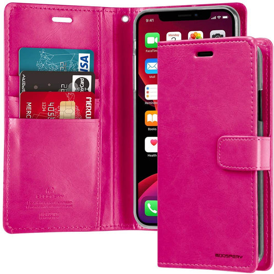 Mercury Blue Moon Flip Case Cover For iPhone X/XS - Rose/Pink