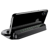 BASEUS Horizontal Silicone Parking Number Card Bracket - Black