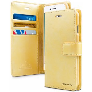 Goospery Bluemoon Wallet Case - iPhone 12 Range - Gold