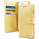 Goospery Bluemoon Wallet Case - iPhone 12 Range - Gold