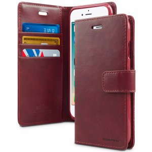 Goospery Bluemoon Wallet Case - iPhone 12 Range - Wine