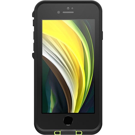 Lifeproof FRĒ Case for iPhone SE (2nd gen) and iPhone 8/7 Night Lite/Black