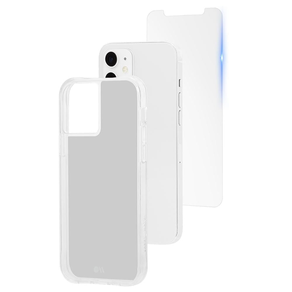 Tough Protection Clear Case & Glass Screen Protector Pack for iPhone 13