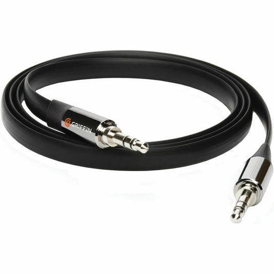 Griffin 3.5mm Aux Cable Flat 3ft Black